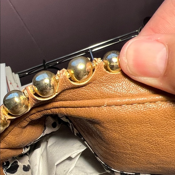 NWT Jessica Simpson Brown Tote with Gold Accents - Picture 9 of 9